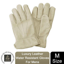 Load image into Gallery viewer, Kent &amp; Stowe Luxury Leather Water Resistant Gloves for Gardening, Men&#39;s Medium