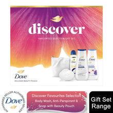 Load image into Gallery viewer, Dove Discover Selection+Beauty Gift Set Nourishing Bodywash, APA &amp; Shea Soap