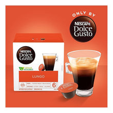 Load image into Gallery viewer, Nescafe Dolce Gusto Coffee Pods Caps Box of 16 Cafe Lungo