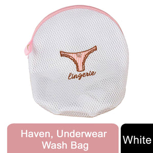 Haven, Underwear Wash Bag, White