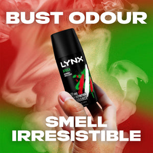 Lynx Body Spray Africa 48H High Definition Fragrance Deodorant for Men 35ml, 3pk