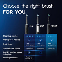 Load image into Gallery viewer, Oral-B Pro Series 3 Electric Rechargeable Toothbrush with 3 Cleaning Mods, Black