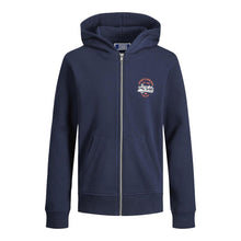 Load image into Gallery viewer, Jack &amp; Jones Jjbrat Junior Boys Zip Hooded Sweatshirt 2 Pack Navy Rose Size 140
