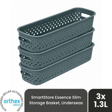Load image into Gallery viewer, SmartStore Essence 1.3L Slim Storage Basket, 3 Pack Organiser Baskets, Underseas