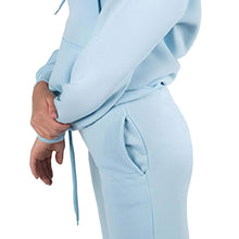 Load image into Gallery viewer, Wellworth Womens Baby Blue Joggers Size L Soft Cozy Loungewear Bottoms