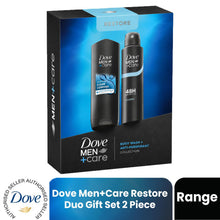 Load image into Gallery viewer, Dove Men+Care Restore Duo Gift Set 2 piece, Choose Your Pack Size 1,2,3 or 4