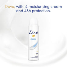 Load image into Gallery viewer, Dove Classic Anti-Perspirant with 48H Sweat Protection Deo for Women 150ml, 3pk