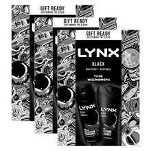 Load image into Gallery viewer, Lynx Black THE WINGMEN Body Spray &amp; Body Wash Duo Gift Set for Him