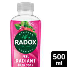 Load image into Gallery viewer, Radox Mineral Therapy Feel Radiant Stress Relief Soothing Bath Soak 500ml, 6pk