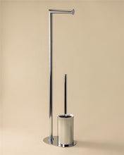 Load image into Gallery viewer, Cosmic Architect Base Toilet Roll Holder + Brush | Chrome