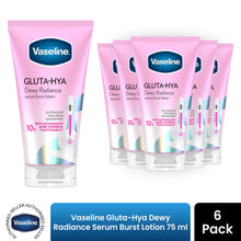 Load image into Gallery viewer, Vaseline Gluta Hya Dewy Radiance Serum Burst Lotion 75ml 6 Pack