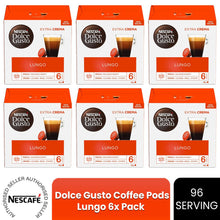 Load image into Gallery viewer, Nescafe Dolce Gusto Coffee Pods Caps Box of 16 Cafe Lungo