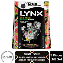 Load image into Gallery viewer, Lynx All Stars Gift Set for Men Epic Fresh, Africa, Black Scent Grooming Kit
