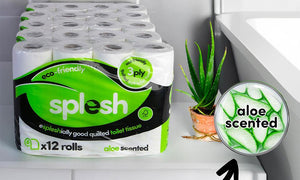 Splesh 72 Rolls Aloe Vera + Domestos Foam Spray 450ml + CIF Bath 700ml