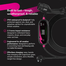 Load image into Gallery viewer, Cord Plus 5m Portable EV Charger 230V Fast Charging with UK Plug Adapter