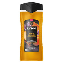 Load image into Gallery viewer, Lynx Fine Fragrance Peach Infusion Bundle Body Spray and Body Wash for Men