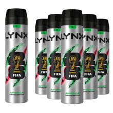 Load image into Gallery viewer, Lynx Limited Edition FIFA Africa Anti-Perspirant Aerosol Deo Spray 250ml, 6 PK