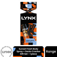 Load image into Gallery viewer, Lynx Sunset Spray + Socks Cracker Gift Set 1 piece, Choose your pack 1,2,3 or 4