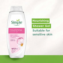 Load image into Gallery viewer, Simple Kind to Skin Nourishing Shower Gel Natural Geranium Oil