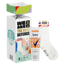 Load image into Gallery viewer, The Best Defence FiFA Gift Mens Whole Body Deodorant &amp; Socks Gift Set