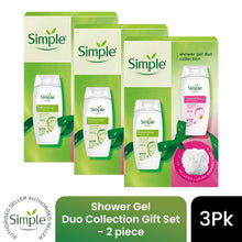 Load image into Gallery viewer, SIMPLE Shower Gel Duo Collection Gift Set 2 piece, Choose your pack 1,2,3 or 4