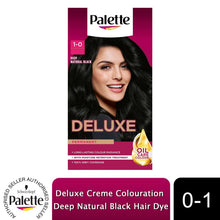 Load image into Gallery viewer, Palette Deluxe Creme Colouration 1-0 Deep Natural Black Hair Dye