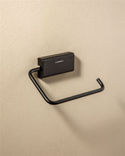Load image into Gallery viewer, Cosmic Wall Mounted Toilet Roll Holder with Durable Metal Matt Black Finish