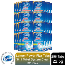 Load image into Gallery viewer, Bloo Power Toilet Fizz Tabs, Drain Deep Cleaning Bad Odour, 8 x 25g 32 Pack