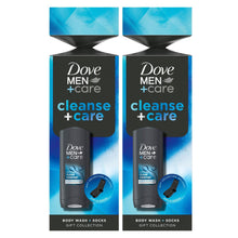 Load image into Gallery viewer, Dove Men+Care Cleanse+Care Gift Set with Clean Comfort Bodywash &amp; Socks