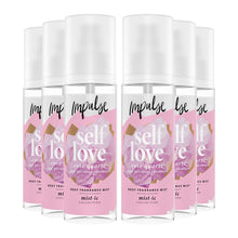 Load image into Gallery viewer, Impulse Body Fragrance Mist Self Love w/ Rose Petals &amp; Cedarwood Scent 150ml,6pk