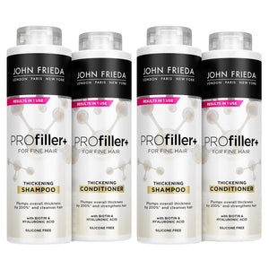 John Frieda Pro Filler+ Thickening Fine Hair Shampoo & Conditioner Silicon-Free