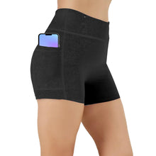 Load image into Gallery viewer, Women's Joggers Shorts Quick Drying Breathable with Side Pocket, Black - Size 10