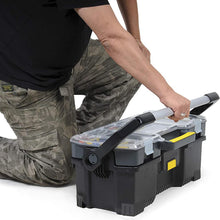 Load image into Gallery viewer, STANLEY TOOLBOX 24IN WITH ORGANISER LID