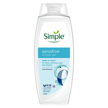 Load image into Gallery viewer, Simple Shower Gel &amp; Shower Cream 450ml Sensitive Skin 6-Pack