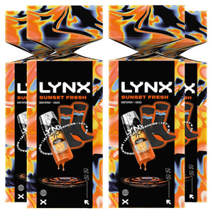 Lynx Sunset Fresh Gift Set with Body Spray & Socks Cracker - Citrus Clean Scent