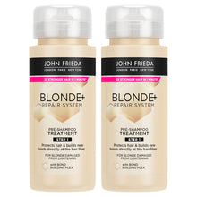 Load image into Gallery viewer, John Frieda Blonde + Repair Haircare Range- Shampoo, Conditioner &amp; Pre-Treatment