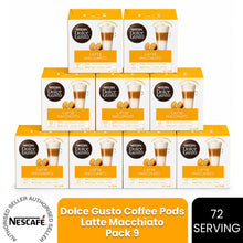 Load image into Gallery viewer, Nescafe Dolce Gusto Coffee Pods Caps Box of 16 Latte Macchiato