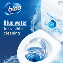 Load image into Gallery viewer, 7xBloo Toilet Blocks Original Blue Clean+Fresh with Fresh Fragrance, 4x50g