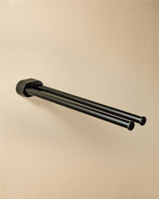 Load image into Gallery viewer, COSMIC Architect Swivel Towel Rack | Black | 2 Arms | Wall Mount