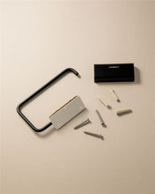 Load image into Gallery viewer, Cosmic Wall Mounted Toilet Roll Holder with Durable Metal Matt Black Finish