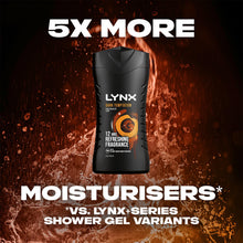 Load image into Gallery viewer, Lynx Dark Temptation 12-H Refreshing Fragrance Shower Gel Body Wash, 6x225ml