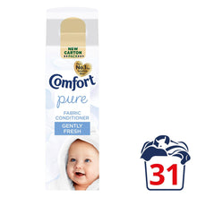 Load image into Gallery viewer, Comfort Pure Gently Fresh Fabric Conditioner 31 Washes fabric softener 930ml,6pk