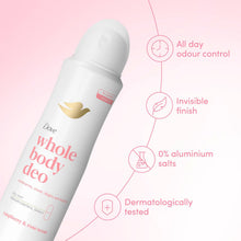 Load image into Gallery viewer, Dove Whole Body Odour Protection Deodorant Spray Raspberry &amp; Rose 150ml, 6 Pack
