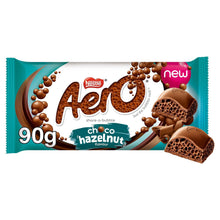 Load image into Gallery viewer, Nestle Sharing Bars, Aero Hazelnut Bubbly Milk Chocolate 15x90g (2 Pack)