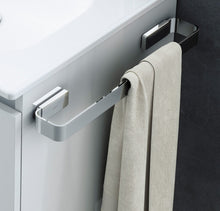 Load image into Gallery viewer, COSMIC Towel rail Light grey Installation with Screws Measures 3 x 6.5 x 40 cm