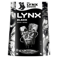Load image into Gallery viewer, Lynx Black Duo Gift Set - Body Spray &amp; Bodywash Daily Freshness Grooming Kit