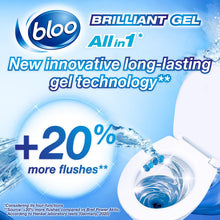 Load image into Gallery viewer, Bloo Toilet Rim Blocks Brilliant Gel All in 1 Cleaner Arctic Ocean Scent, 7x42g