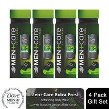 Load image into Gallery viewer, Dove Men+Care Extra Fresh Body Wash Gift Set for Men with Exclusive Socks