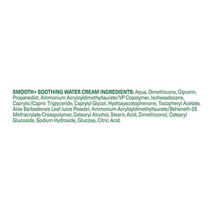 Simple Smooth+ Soothing Water Cream � Lightweight Moisturiser with Aloe & Ceramides, Calms and Hydrates Skin, No Perfume or Colour 50ml, Pack of 3