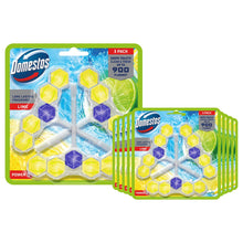 Load image into Gallery viewer, Domestos Power 5 Toilet Rim Blocks Lime Lasting Freshness 50g, 10pk (30 Blocks)